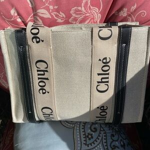 Cream and Black Women's Tote Bag